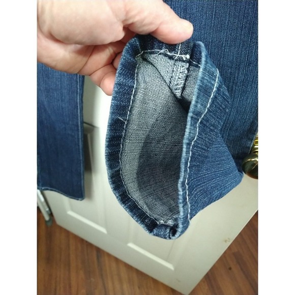 Hipstar Medium Wash Denim 5 Pocket Straight Leg Jeans Size 16 - Picture 8 of 14